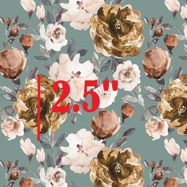 Indy Bloom Fabric Watercolour Floral Autumn Sage 99 – made-to-order custom fabric by the metre | Fabric by Missy Rose