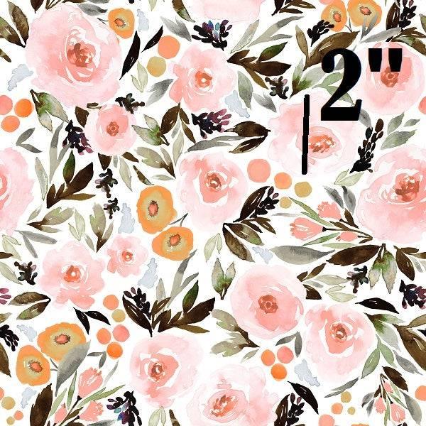 IB Watercolour Floral -  Berry Blossom Black 47 - Fabric by Missy Rose Pre-Order
