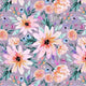 Indy Bloom Fabric - Watercolour Floral - Blair Plum 68