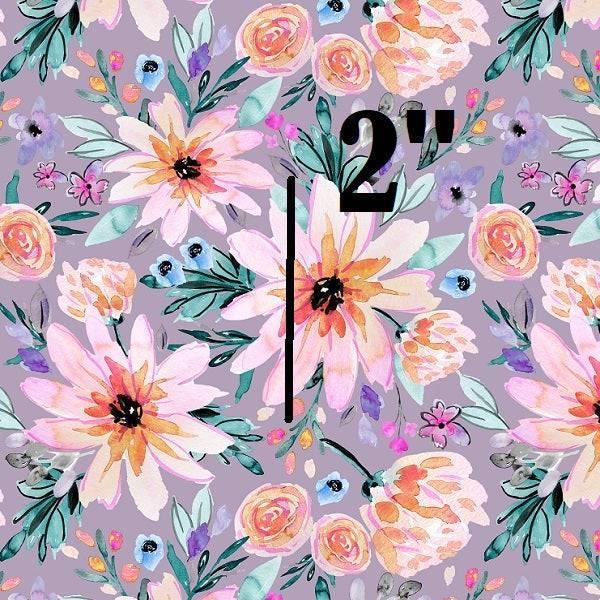 Indy Bloom Fabric Watercolour Floral Blair Plum 68 – pre-order designer fabric Australia | Fabric by Missy Rose