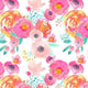 Indy Bloom Fabric - Watercolour Floral - Blush Baby White 102