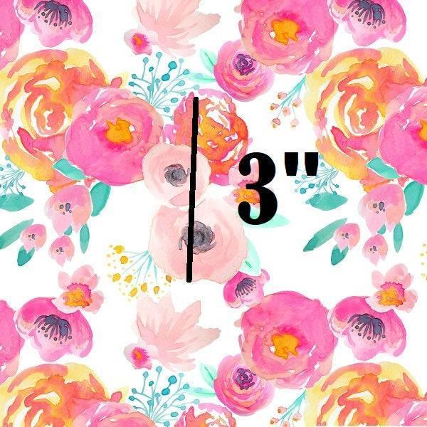 Indy Bloom Fabric Watercolour Floral Blush Baby White 102 – premium custom printed fabric for sewing | Fabric by Missy Rose