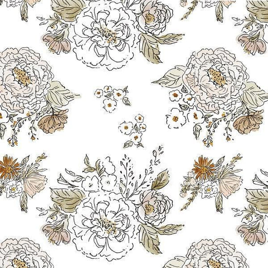 Load image into Gallery viewer, IB Watercolour Floral - Clarissa 40 - Fabric by Missy Rose Pre-Order
