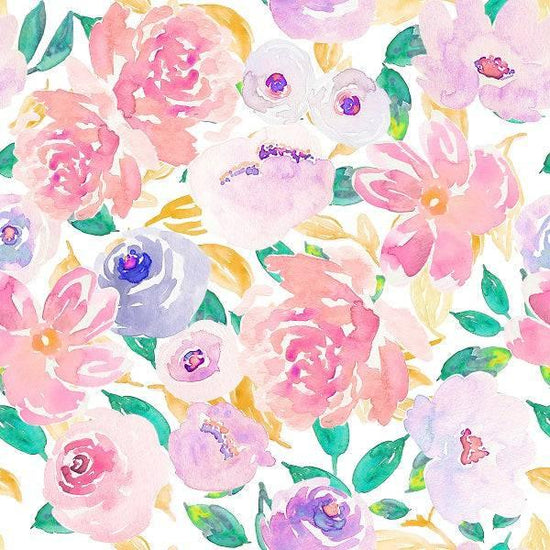 IB Watercolour Floral - Corella 86 - Fabric by Missy Rose Pre-Order