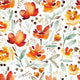 Indy Bloom Fabric - Watercolour Floral - Crimson Berry 21