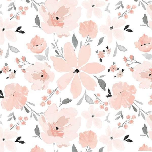 Indy Bloom Fabric Watercolour Floral Grace 53 – premium custom printed fabric for sewing | Fabric by Missy Rose