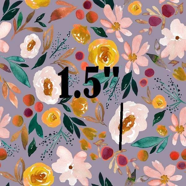 Indy Bloom Fabric Watercolour Floral Harvest Plum 90 – made-to-order custom fabric by the metre | Fabric by Missy Rose