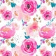 Indy Bloom Fabric - Watercolour Floral - Havana 73
