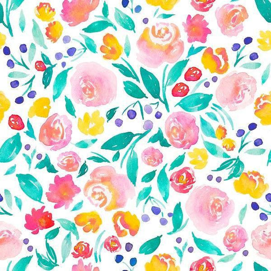 IB Watercolour Floral - Jane 30 - Fabric by Missy Rose Pre-Order