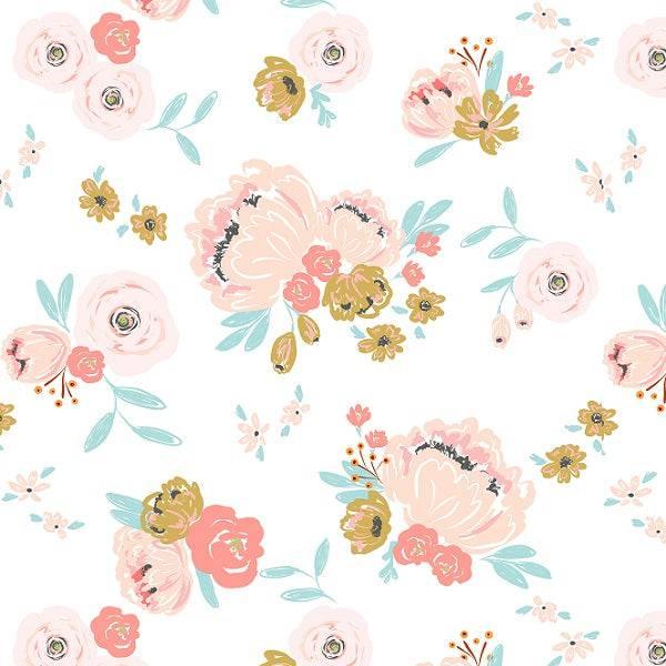IB Watercolour Floral - Lanie 14 - Fabric by Missy Rose Pre-Order