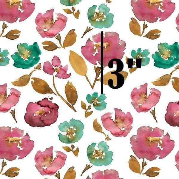 Indy Bloom Fabric Watercolour Floral Maroon Blossom 07 – Australian custom printed fabric pre-order | Fabric by Missy Rose