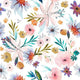 Indy Bloom Fabric - Watercolour Floral - Mermaid Wishes 52
