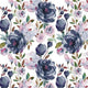 Indy Bloom Fabric - Watercolour Floral - Midnight Peony 03