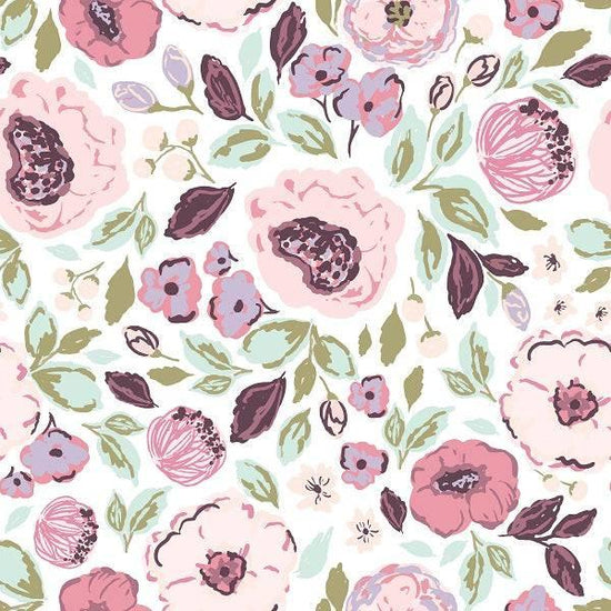 IB Watercolour Floral - Millie Mint 58 - Fabric by Missy Rose Pre-Order