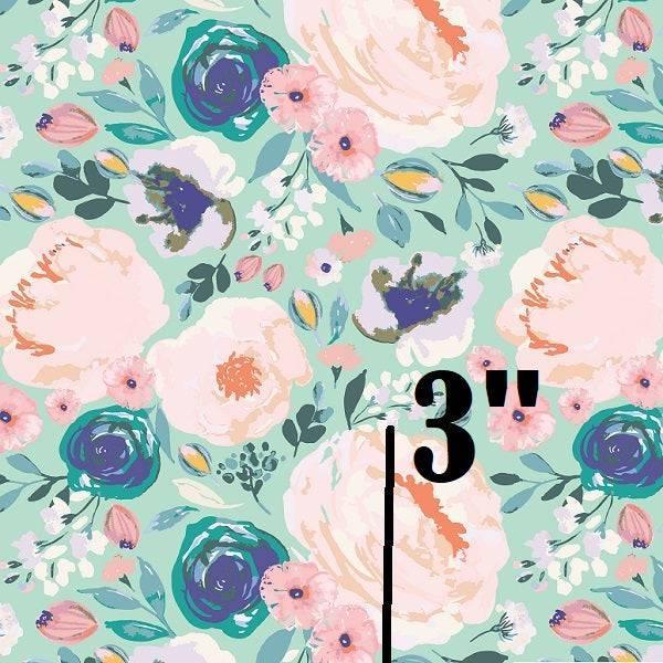 Indy Bloom Fabric Watercolour Floral Mint Blossoms 04 – custom printed pre-order fabric Australia | Fabric by Missy Rose