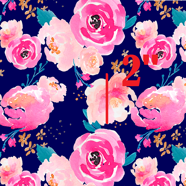 Indy Bloom Fabric Watercolour Floral Navy Havana 50 – made-to-order custom fabric by the metre | Fabric by Missy Rose