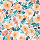 Indy Bloom Fabric - Watercolour Floral - Orange Berry 80