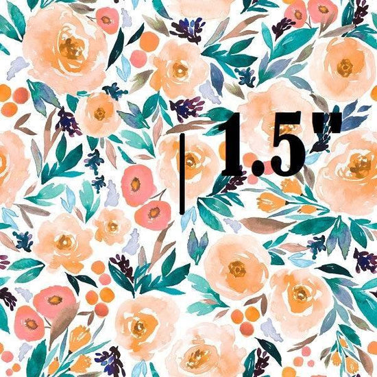 IB Watercolour Floral - Orange Berry 80 - Fabric by Missy Rose Pre-Order