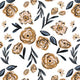 Indy Bloom Fabric - Watercolour Floral - Periwinkle Poppies 45