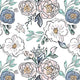 Indy Bloom Fabric - Watercolour Floral - Periwinkle Rose 06