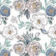 Indy Bloom Fabric - Watercolour Floral - Periwinkle Rose 06