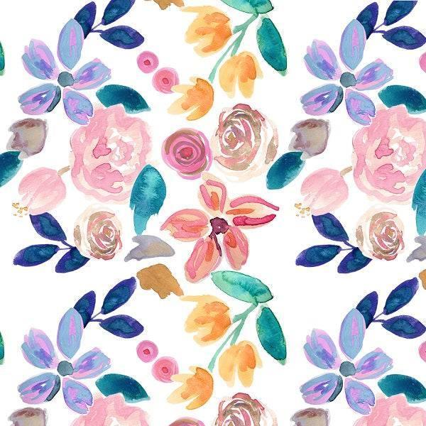Indy Bloom Fabric Watercolour Floral Pretty Babe 09 – pre-order designer fabric Australia | Fabric by Missy Rose