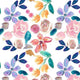 Indy Bloom Fabric - Watercolour Floral - Pretty Babe 09