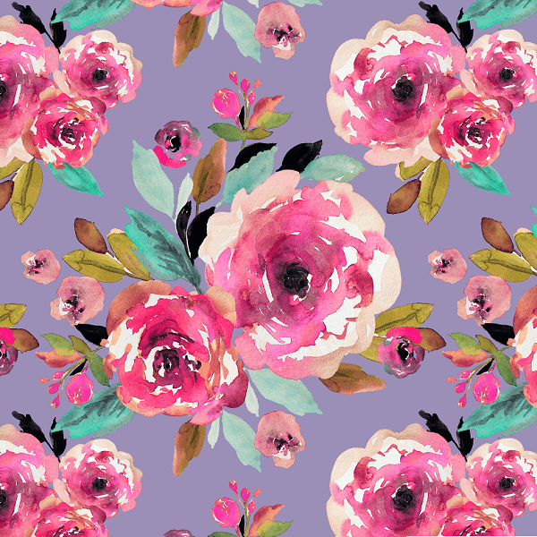 Indy Bloom Fabric Watercolour Floral Roselynn 36 – made-to-order custom fabric by the metre | Fabric by Missy Rose