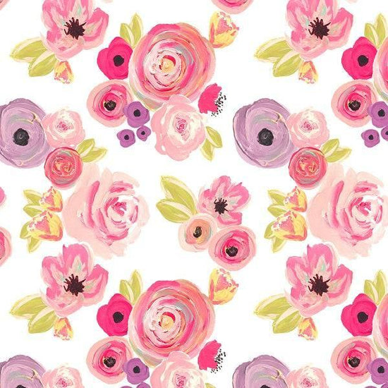 IB Watercolour Floral - Rosie Rainbows 33 - Fabric by Missy Rose Pre-Order