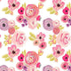 Indy Bloom Fabric - Watercolour Floral - Rosie Rainbows 33