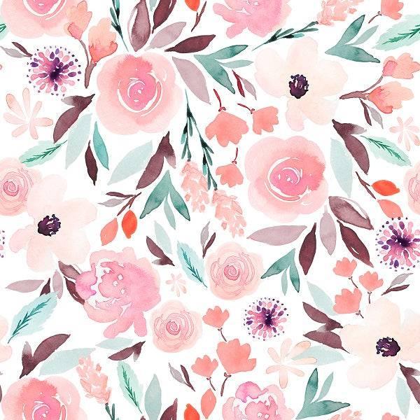 IB Watercolour Floral - Sage 81 - Fabric by Missy Rose Pre-Order