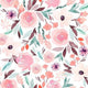 Indy Bloom Fabric - Watercolour Floral - Sage 81