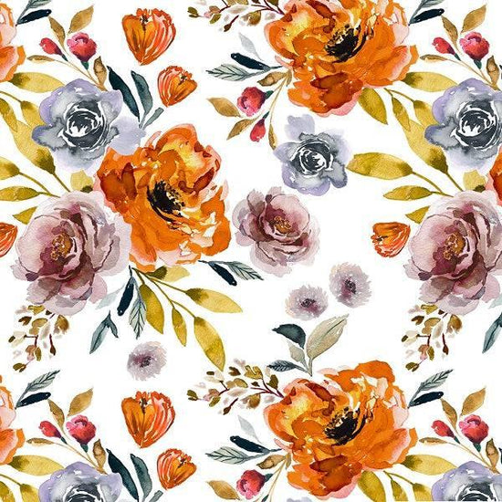 IB Watercolour Floral - Skies 41 - Fabric by Missy Rose Pre-Order