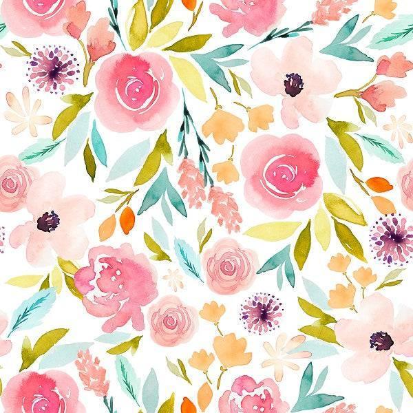 Indy Bloom Fabric Watercolour Floral Spring 82 – Australian custom printed fabric pre-order | Fabric by Missy Rose