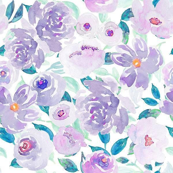 Indy Bloom Fabric Watercolour Floral Spring Fling 85 – made-to-order custom fabric by the metre | Fabric by Missy Rose