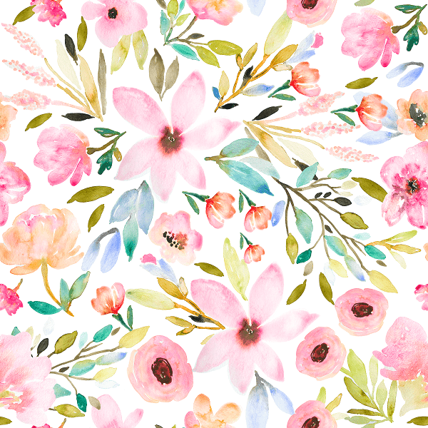 Indy Bloom Fabric Watercolour Floral Spring Mae 95 – pre-order designer fabric Australia | Fabric by Missy Rose