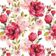 Indy Bloom Fabric - Watercolour Floral - Summers Eve 02