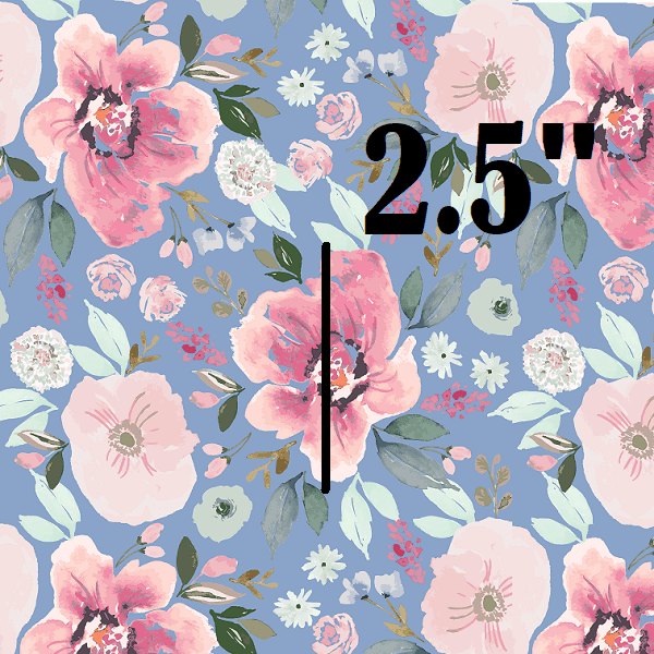 Indy Bloom Fabric Watercolour Floral Tiger Lily Periwinkle 71 – Fabric by Missy Rose