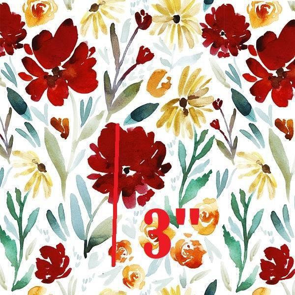 Indy Bloom Fabric Watercolour Floral White Ruby Fields 88 – pre-order designer fabric Australia | Fabric by Missy Rose