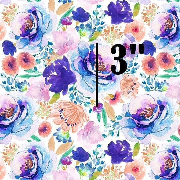 Indy Bloom Fabric Watercolour Floral White Ultra 93 – made-to-order custom fabric by the metre | Fabric by Missy Rose