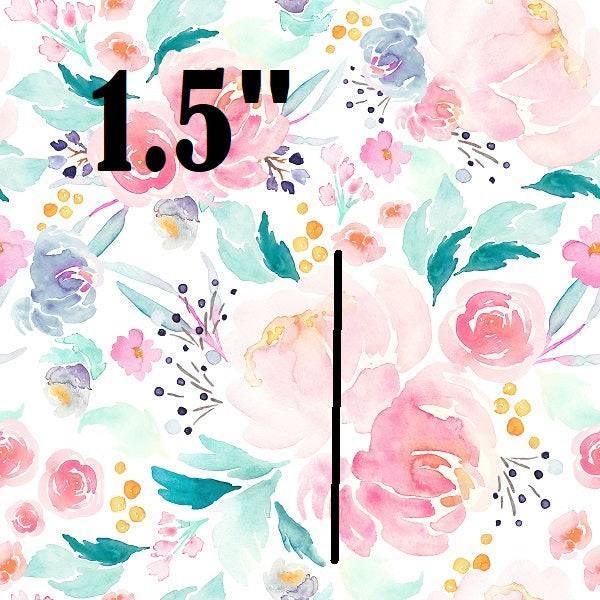 Indy Bloom Fabric Watercolour Floral Mermaid Lagoon 01 – Australian custom printed fabric pre-order | Fabric by Missy Rose