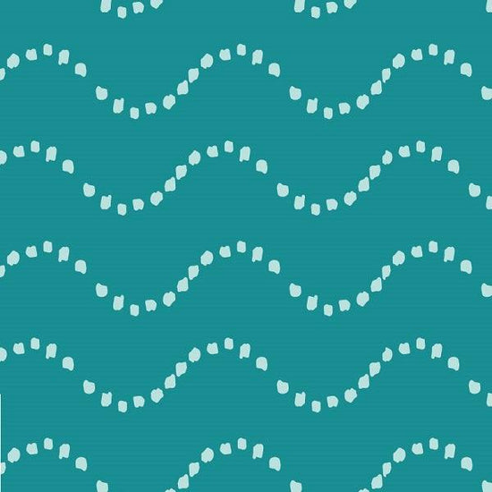 Load image into Gallery viewer, Indy Bloom Fabric - Mermaid Lagoon - Waves In Sea 03 - Fabric by Missy Rose Pre-Order
