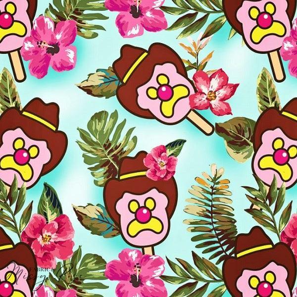 Unlimited Tropical Ice Cream Fabric – custom printed pre-order fabric Australia | Fabric by Missy Rose
