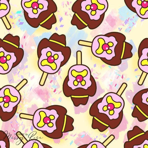 Unlimited Pastel Yellow Ice Cream Fabric – made-to-order custom fabric by the metre | Fabric by Missy Rose