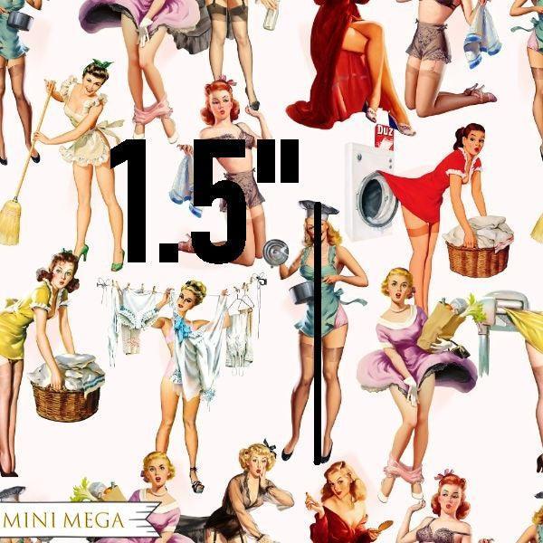 Unlimited Pinup Retro Fabric – premium custom printed fabric for sewing | Fabric by Missy Rose