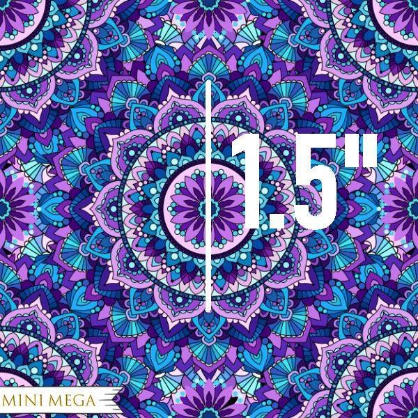 Unlimited Blue and Purple Mandala Fabric – Australian custom printed fabric pre-order | Fabric by Missy Rose