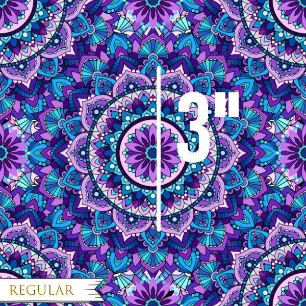 Unlimited Blue and Purple Mandala Fabric – made-to-order custom fabric by the metre | Fabric by Missy Rose