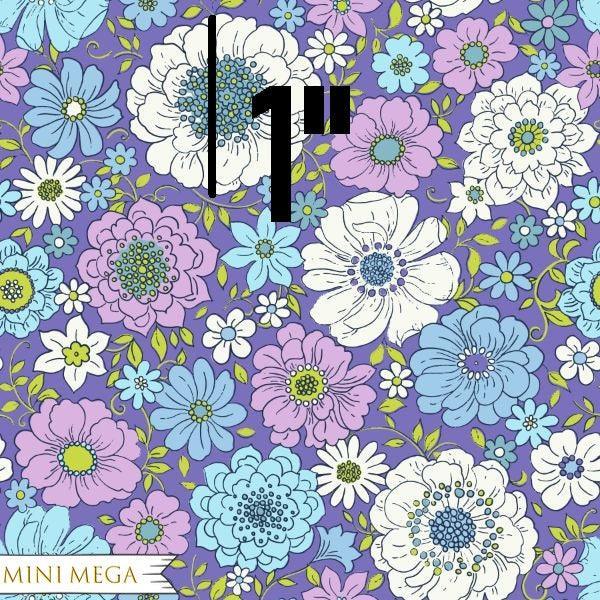 Unlimited Retro Floral Fabric – made-to-order custom fabric by the metre | Fabric by Missy Rose