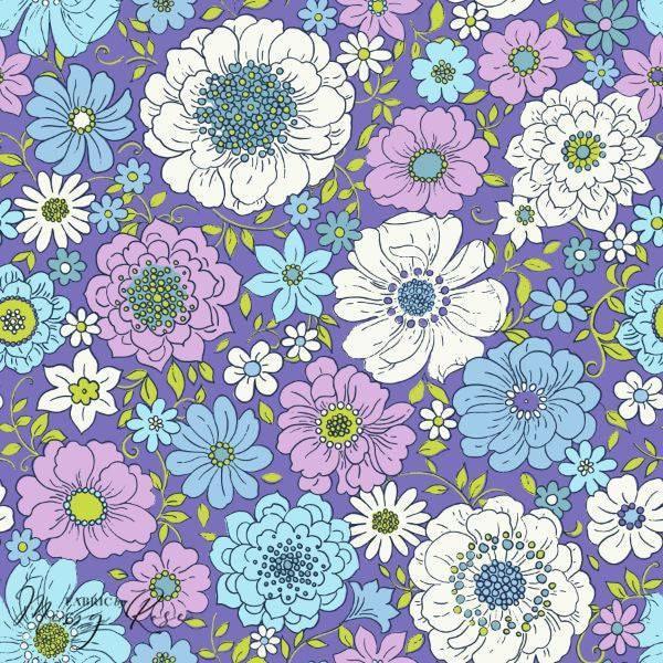 Unlimited Retro Floral Fabric – pre-order designer fabric Australia | Fabric by Missy Rose