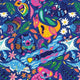 Unlimited  - Navy Australian Animals Fabric